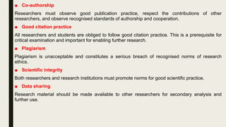 Research ethics in the social sciences | PPTX