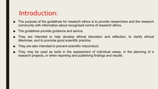 Research ethics in the social sciences | PPTX