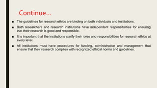 Research ethics in the social sciences | PPTX