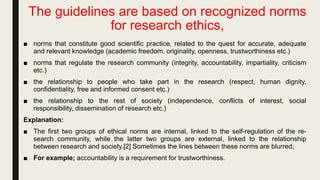 Research ethics in the social sciences | PPTX