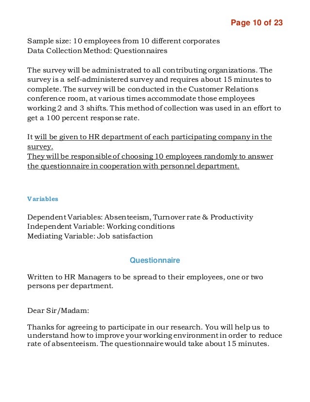 Research on absenteeism in the workplace image