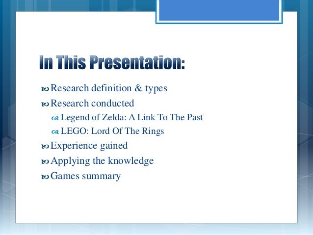 Research findings presentation task 3