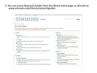 Research Guides Tour | PPTX