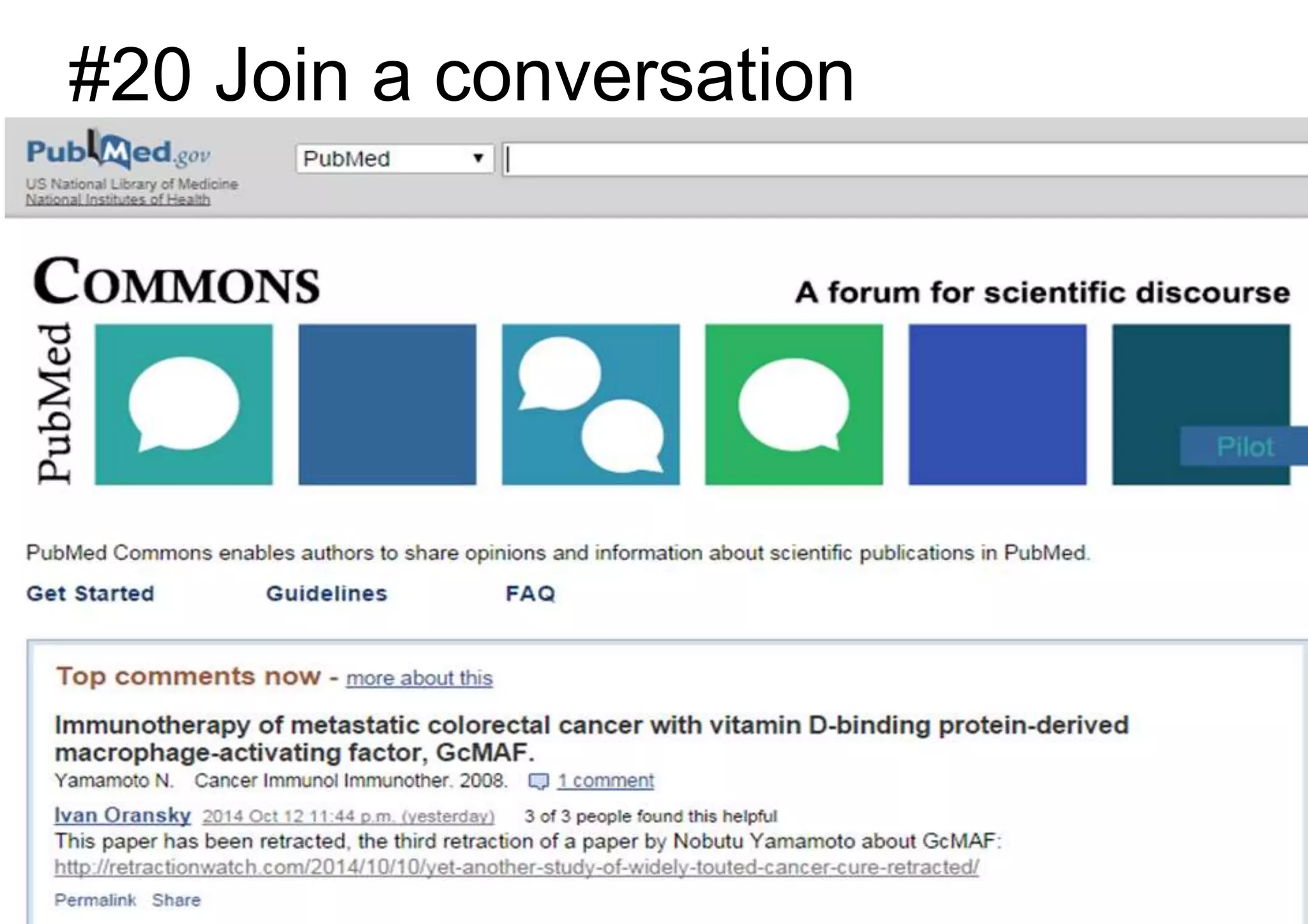 #20 Join a conversation
 