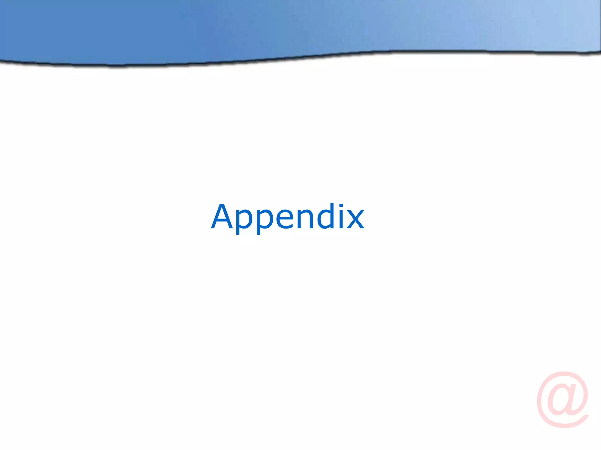 Appendix 
