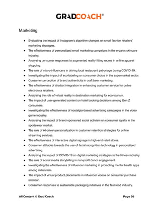 Mega List.pdf Research Idea Mega List - Feb 2024.pdf short note | PDF