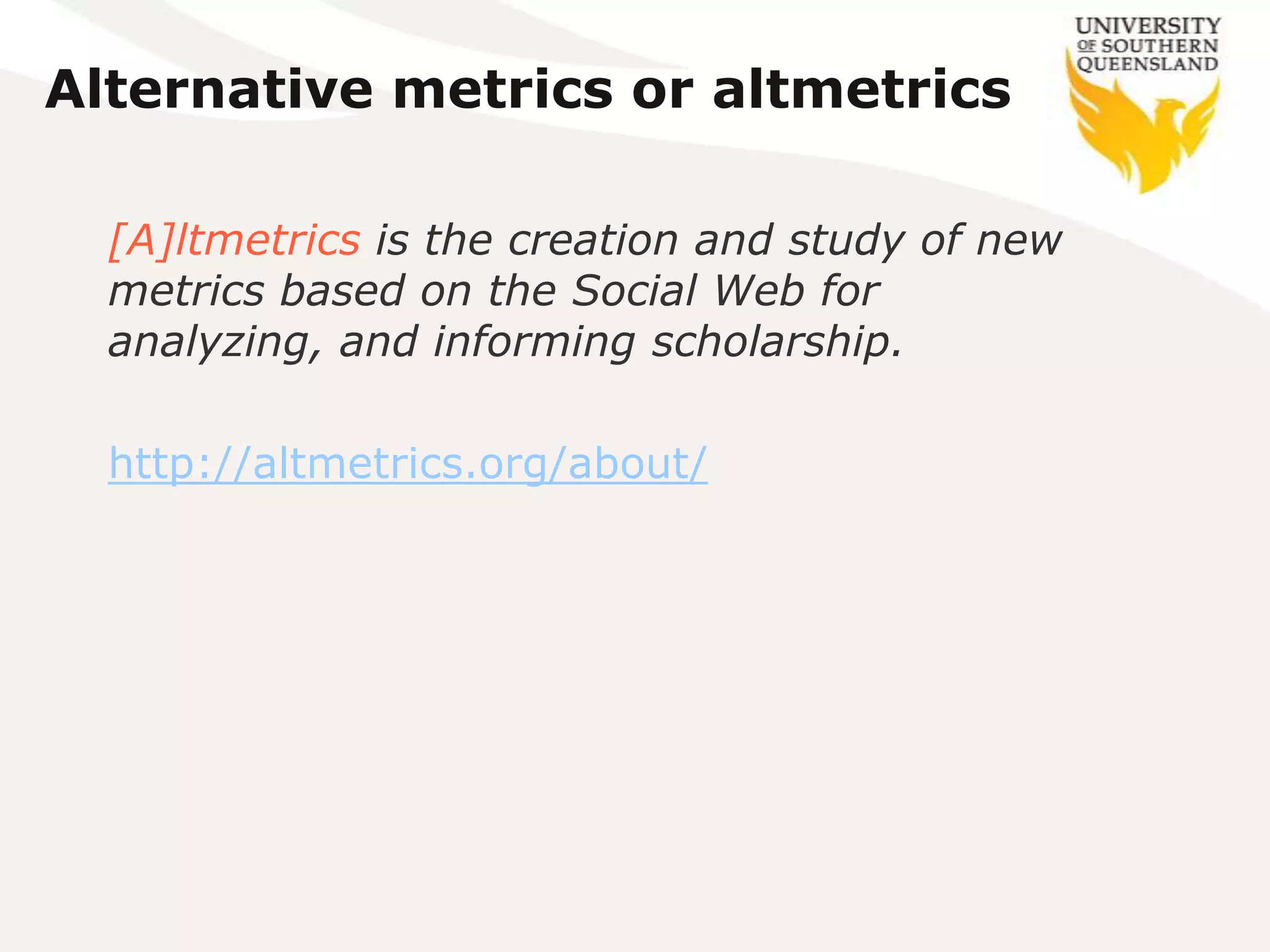 Alternative metrics or altmetrics

  [A]ltmetrics is the creation and study of new
  metrics based on the Social Web for
  analyzing, and informing scholarship.

  http://altmetrics.org/about/
 
