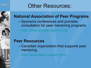 Part I: Designing a Cross-Age Peer Mentoring Program 