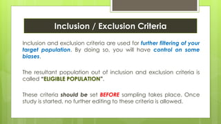 Research inclusion and exclusion criteria DrMajdi | PDF