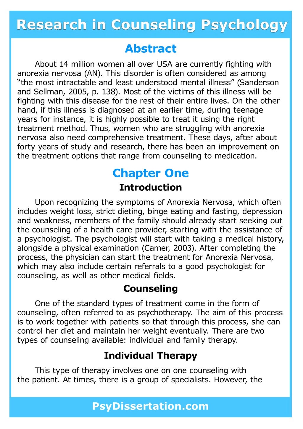 research topics counseling psychology