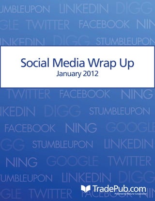 Social Media Wrap Up
      January 2012




                TradePub.com
                     Powered by NetLine Corporation
 