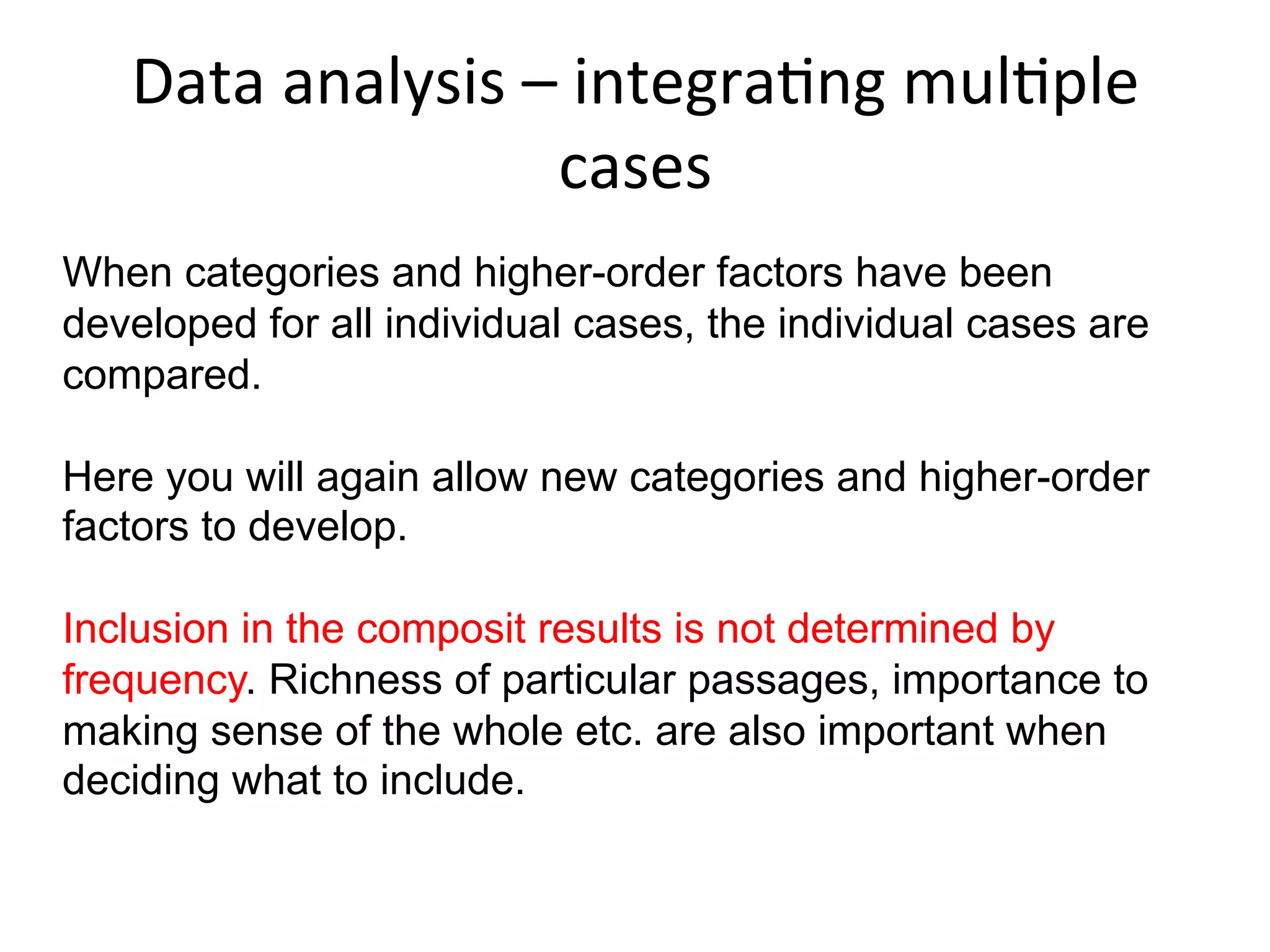 Data	
  analysis	
  
01. Human capital risk
02. (Risk mangement through) opportunistic adaptation
03. Missing the ”business time slot”
04. Driving partnership processes
05. Managing (or creating) risks through partnerships
06. Uniqeness and product competition
07. Risk learning (for the capital market and for the entrepreneur)
08. Positive risktaking and self-efficacy
09. Perception of venture immaturity (lack of substance)
10. Venture incrementalism
11. Force majeure (unexpected events outside of control)
12. Changes in dominant risk logic (sub-category to 07?)
13. Affecting perception of riskyness
14. Lack of time to evaluate decisions
15. Matching partnerships to venture pace
16. The venture as a test-case
17. Affecting human capital
18. External innovation audit
19. Market risk
20. Financing for corporate autonomy
21. Technological prowess (using the strength of the technology)
22. ”First mover” risk
23. Risk administration (dealing with the expected)
24. Opportunity scanning, market pull
25. Piggy-backing
26. Network activation
27. Creating momentum
28. Abundance of slack and lack of coordination
 
