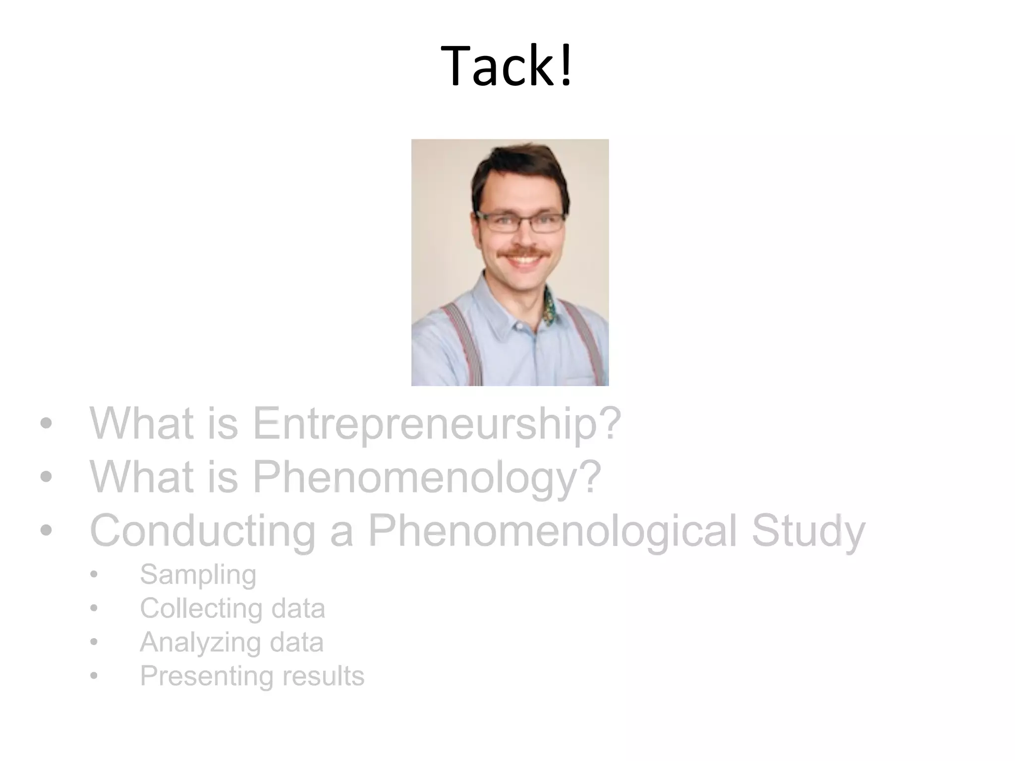 Data	
  analysis	
  –	
  integraFng	
  mulFple	
  
cases	
  
When categories and higher-order factors have been
developed for all individual cases, the individual cases are
compared.
Here you will again allow new categories and higher-order
factors to develop.
Inclusion in the composit results is not determined by
frequency. Richness of particular passages, importance to
making sense of the whole etc. are also important when
deciding what to include.
 