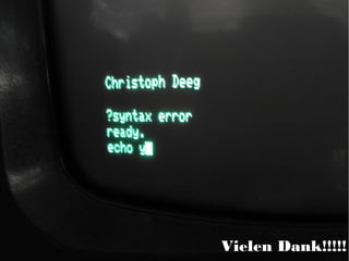 Christoph Deeg
Digitales Arbeiten – Digitales Lernen - Digitale Strategien
www.christoph-deeg.de
Kelvin Autenrieth
Game-Design – Game Based LearningVielen Dank!!!!!
 