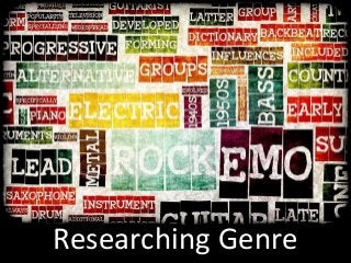 Researching Genre 
 
