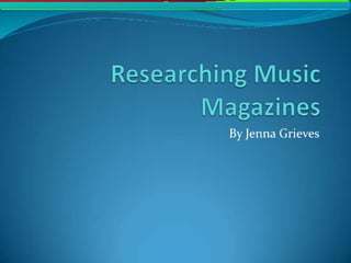 Researching Music Magazines