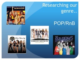 Researching our genre.. POP/RnB 