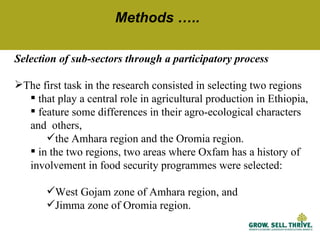 Characteristics of women’s collective action for enabling women's participation in agricultural markets: Preliminary findings from Ethiopia