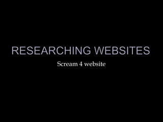 Scream 4 website
 