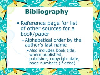 Researching With References 6 | PPT