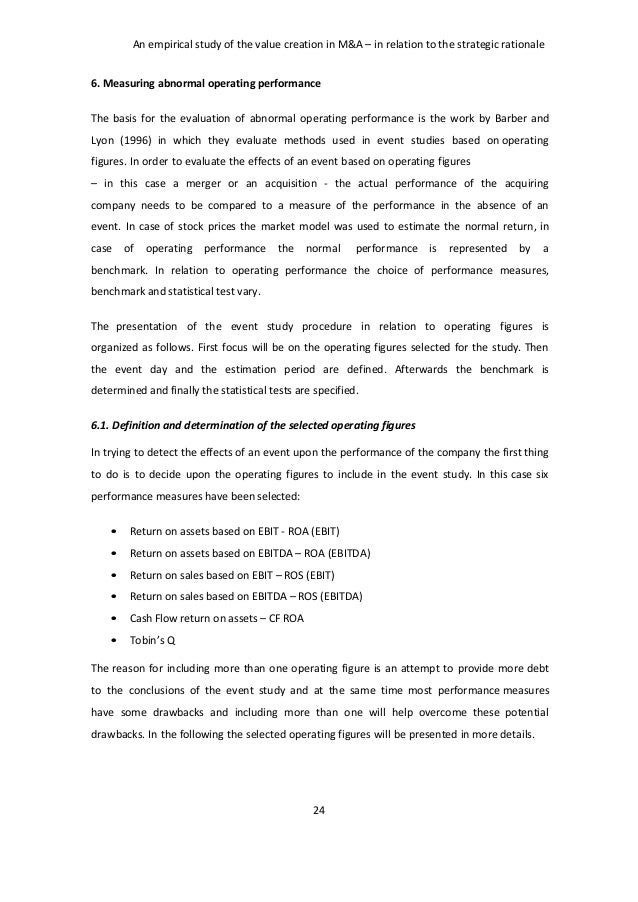 mergers and acquisitions cover letter