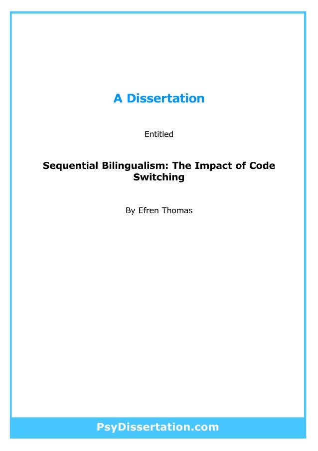 Dissertation on social psychology