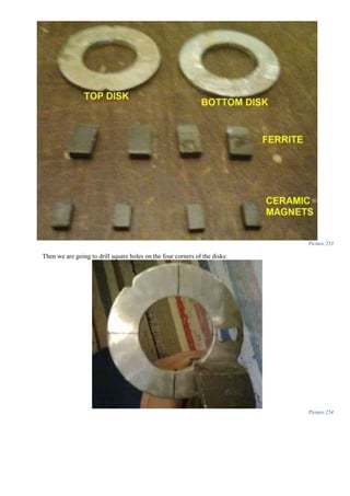 Picture 253
Then we are going to drill square holes on the four corners of the disks:
Picture 254
 