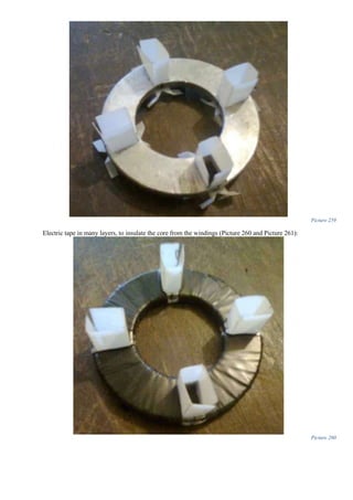 Picture 259
Electric tape in many layers, to insulate the core from the windings (Picture 260 and Picture 261):
Picture 260
 