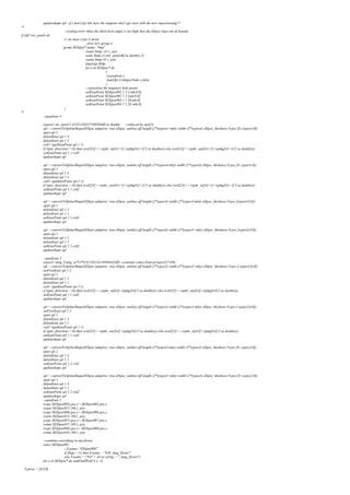 updateshape spl --if i don't put this here the tangents don't get reset with the new repositioning!!!
/*
--scaling error when the third level angle is too high that the ellipse steps out of bounds
if (dif>tor_petal) do
(--we must scale it down
--first let's group it
group $Ellipse* name: "tmp"
rotate $tmp -45 z_axis
scale $tmp [1,(tor_petal/dif as double),1]
rotate $tmp 45 z_axis
ungroup $tmp
for o in $Ellipse* do
(
resetxform o
maxOps.CollapseNode o false
)
--reposition the magnetic hole points
setKnotPoint $Ellipse001 1 2 [-mh,0,0]
setKnotPoint $Ellipse002 1 2 [mh,0,0]
setKnotPoint $Ellipse003 1 1 [0,mh,0]
setKnotPoint $Ellipse004 1 1 [0,-mh,0]
)
*/
--quadrant 4
xypos4=tor_petal/1.41421356237309504d0 as double --reduced by sqrt(2)
spl = convertToSplineShape(Ellipse adaptive: true ellipse_outline:off length:(2*(xypos4+mh)) width:(2*xypos4) ellipse_thickness:0 pos:[0,-xypos4,0])
open spl 1
deleteKnot spl 1 4
deleteKnot spl 1 3
crd1=(getKnotPoint spl 1 1)
if (spin_direction==0) then (crd1[3]+=-(sphr_in[lvl+1]+(sphg[lvl+1]/2 as double))) else (crd1[3]+=(sphr_out[lvl+1]+(sphg[lvl+1]/2 as double)))
setKnotPoint spl 1 1 crd1
updateshape spl
spl = convertToSplineShape(Ellipse adaptive: true ellipse_outline:off length:(2*(xypos4-mh)) width:(2*xypos4) ellipse_thickness:0 pos:[0,-xypos4,0])
open spl 1
deleteKnot spl 1 4
deleteKnot spl 1 3
crd2=(getKnotPoint spl 1 1)
if (spin_direction==0) then (crd2[3]+=(sphr_out[lvl+1]+(sphg[lvl+1]/2 as double))) else (crd2[3]+=-(sphr_in[lvl+1]+(sphg[lvl+1]/2 as double)))
setKnotPoint spl 1 1 crd2
updateshape spl
spl = convertToSplineShape(Ellipse adaptive: true ellipse_outline:off length:(2*xypos4) width:(2*(xypos4-mh)) ellipse_thickness:0 pos:[xypos4,0,0])
open spl 1
deleteKnot spl 1 2
deleteKnot spl 1 1
setKnotPoint spl 1 2 crd1
updateshape spl
spl = convertToSplineShape(Ellipse adaptive: true ellipse_outline:off length:(2*xypos4) width:(2*(xypos4+mh)) ellipse_thickness:0 pos:[xypos4,0,0])
open spl 1
deleteKnot spl 1 2
deleteKnot spl 1 1
setKnotPoint spl 1 2 crd2
updateshape spl
--quadrant 3
xypos3=(ang_b-ang_a)*r2*0.01234134149488435d0 --constant comes from pi/(sqrt(2)*180)
spl = convertToSplineShape(Ellipse adaptive: true ellipse_outline:off length:(2*xypos3) width:(2*(xypos3+mh)) ellipse_thickness:0 pos:[-xypos3,0,0])
setFirstKnot spl 1 2
open spl 1
deleteKnot spl 1 2
deleteKnot spl 1 1
crd1=(getKnotPoint spl 1 1)
if (spin_direction==0) then (crd1[3]+=-(sphr_in[lvl]+(sphg[lvl]/2 as double))) else (crd1[3]+=(sphr_out[lvl]+(sphg[lvl]/2 as double)))
setKnotPoint spl 1 1 crd1
updateshape spl
spl = convertToSplineShape(Ellipse adaptive: true ellipse_outline:off length:(2*xypos3) width:(2*(xypos3-mh)) ellipse_thickness:0 pos:[-xypos3,0,0])
setFirstKnot spl 1 2
open spl 1
deleteKnot spl 1 2
deleteKnot spl 1 1
crd2=(getKnotPoint spl 1 1)
if (spin_direction==0) then (crd2[3]+=(sphr_out[lvl]+(sphg[lvl]/2 as double))) else (crd2[3]+=-(sphr_in[lvl]+(sphg[lvl]/2 as double)))
setKnotPoint spl 1 1 crd2
updateshape spl
spl = convertToSplineShape(Ellipse adaptive: true ellipse_outline:off length:(2*(xypos3-mh)) width:(2*xypos3) ellipse_thickness:0 pos:[0,-xypos3,0])
open spl 1
deleteKnot spl 1 4
deleteKnot spl 1 1
setKnotPoint spl 1 2 crd1
updateshape spl
spl = convertToSplineShape(Ellipse adaptive: true ellipse_outline:off length:(2*(xypos3+mh)) width:(2*xypos3) ellipse_thickness:0 pos:[0,-xypos3,0])
open spl 1
deleteKnot spl 1 4
deleteKnot spl 1 1
setKnotPoint spl 1 2 crd2
updateshape spl
--quadrant 2
(copy $Ellipse005).pos.y=-$Ellipse005.pos.y
rotate $Ellipse013 180 z_axis
(copy $Ellipse006).pos.y=-$Ellipse006.pos.y
rotate $Ellipse014 180 z_axis
(copy $Ellipse007).pos.x=-$Ellipse007.pos.x
rotate $Ellipse015 180 z_axis
(copy $Ellipse008).pos.x=-$Ellipse008.pos.x
rotate $Ellipse016 180 z_axis
--combine everything in one flower
select $Ellipse001
--$.name="Ellipse000"
if (flag==1) then $.name = "lvl0_mag_flower"
else $.name = ("lvl" + lvl as string + "_mag_flower")
for o in $Ellipse* do (addAndWeld $ o -1)
$.pivot = [0,0,0]
 