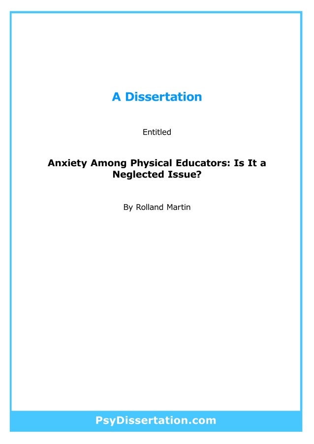 Dissertations on psychology