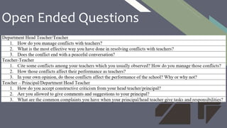 FR
Open Ended Questions
 