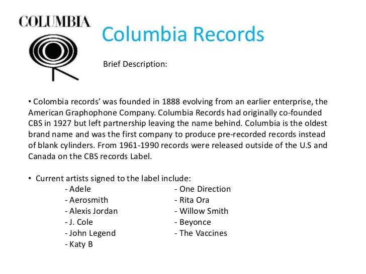 Names of major record labels