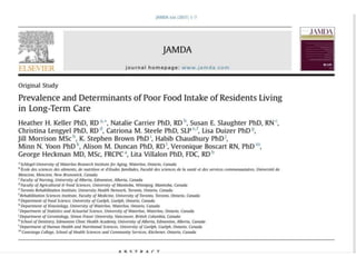 Research into mealtimes and older people with dementia | PPTX