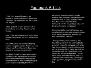 the offspring genre the offspring genre