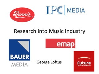 Research into Music Industry George Loftus 