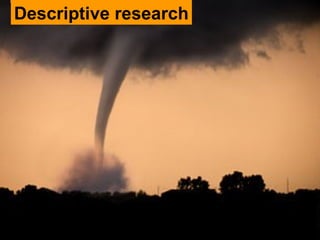 Descriptive research
 