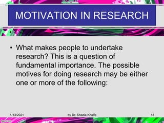 Research & its importance