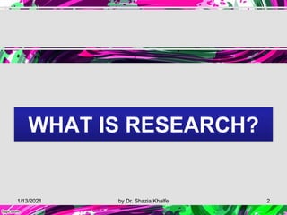 Research & its importance