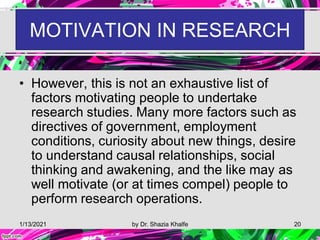 Research & its importance