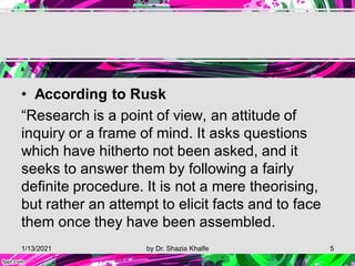 Research & its importance