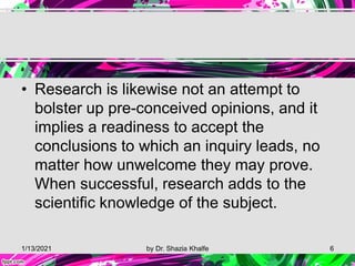 Research & its importance