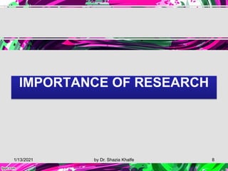 Research & its importance