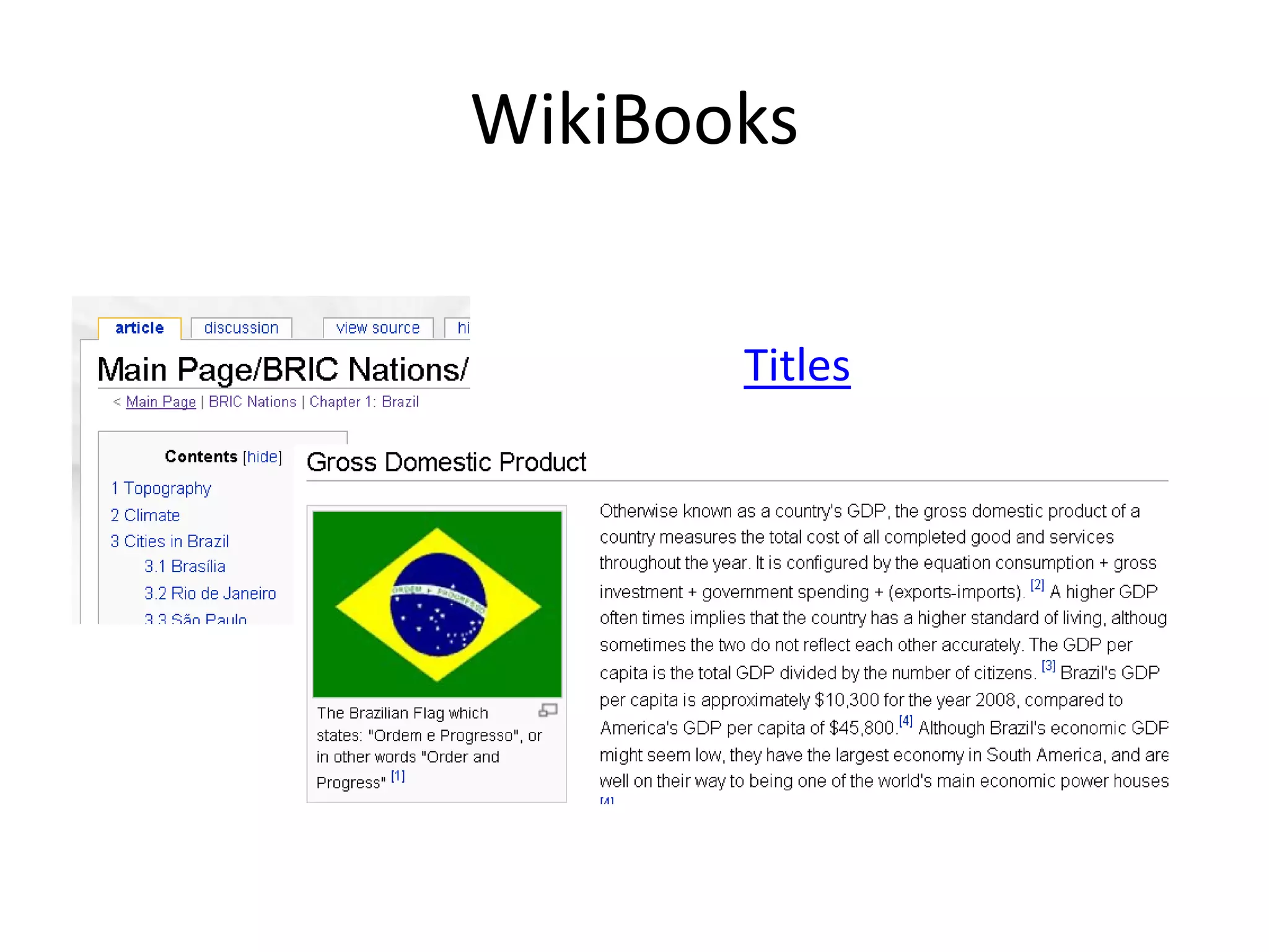 WikiBooksTitles