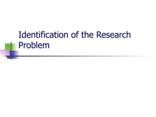Research lesson problem statement | PPT