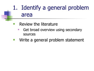 Research lesson problem statement | PPT