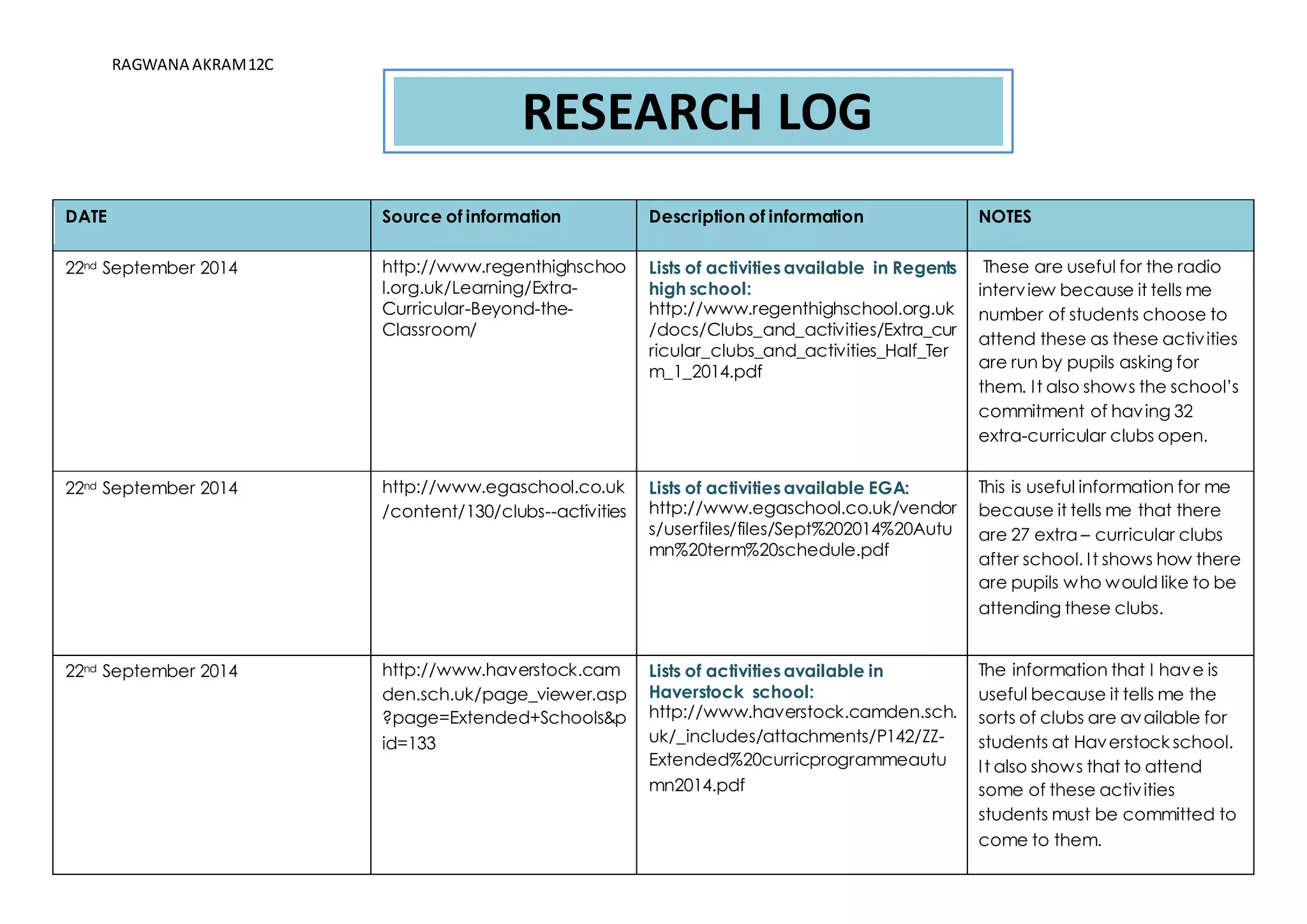 Research log proforma - 4018 | DOCX