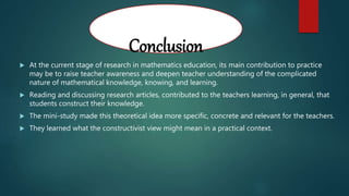 Research mathematics education new | PPTX