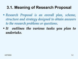 Research Method Research Proposal for Engineering | PDF
