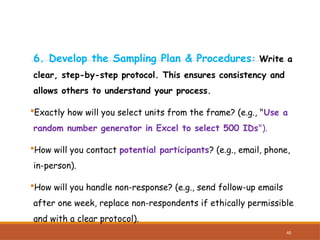 Comprehensive Guide to Research Sampling Methodology and Ethics | PPTX