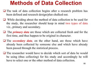 Research Method Data Collection, Reporting | PDF